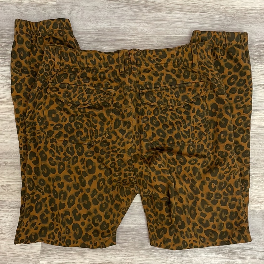 Sanctuary x Anthropologie Brown & Black Animal Print Stretchy Knit Pants Size XS - Picture 2 of 16